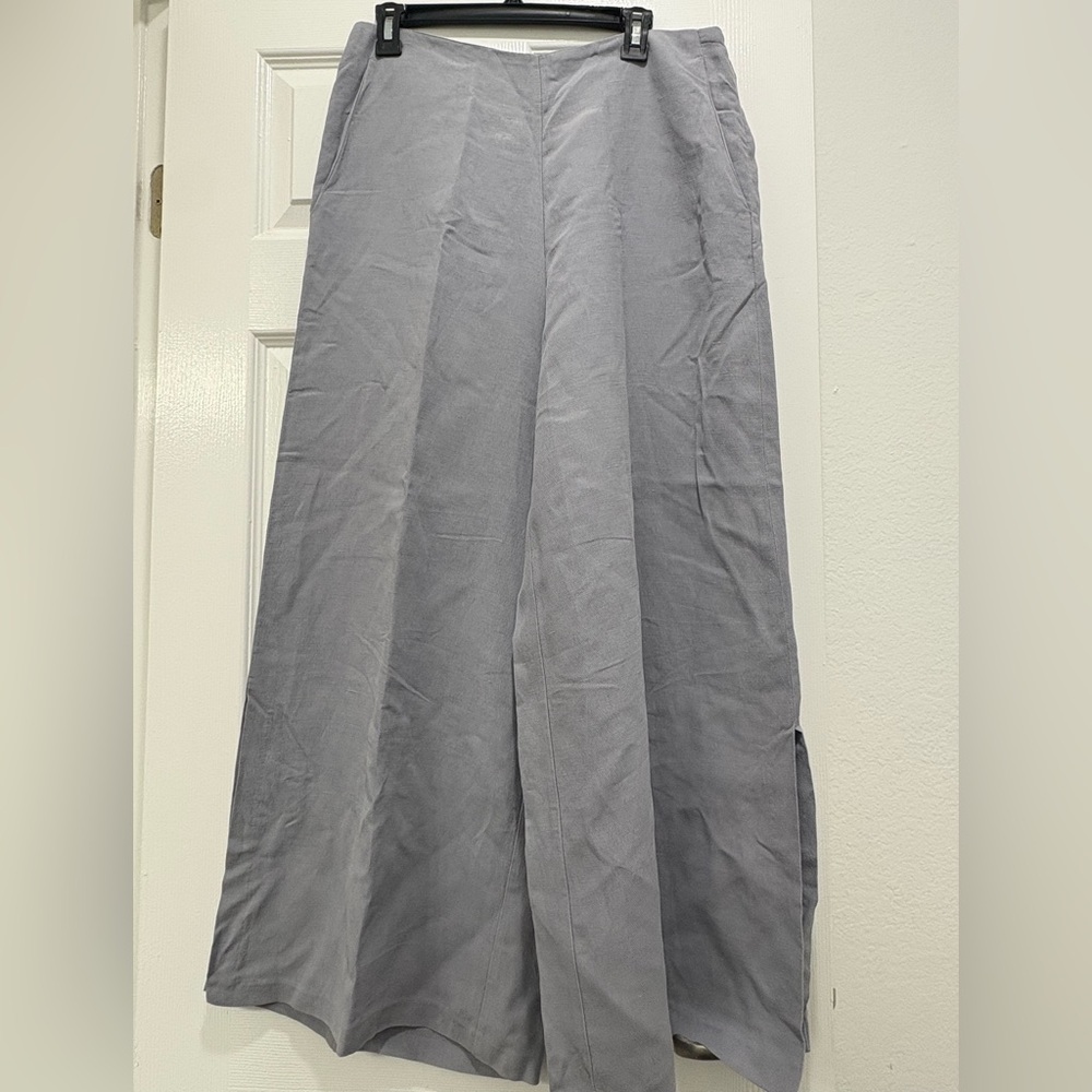 Amin and Paul Wide Leg Maxi pants in Light Gray